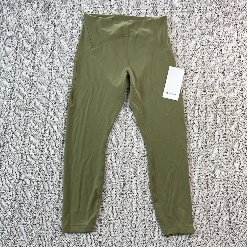 Lululemon Instill HR Tight 25" Leggings Womens 10 Olive Green Smoothcover NWT